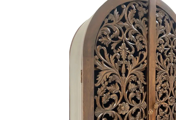 Hand-Carved Almirah – Solid Mango Wood Storage Cabinet,Custom Sizes