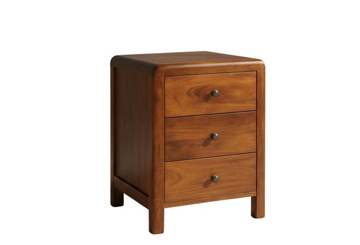 Solid Mango Wood 3-Drawer Dresser: Nordic Style Chest by Woodspace